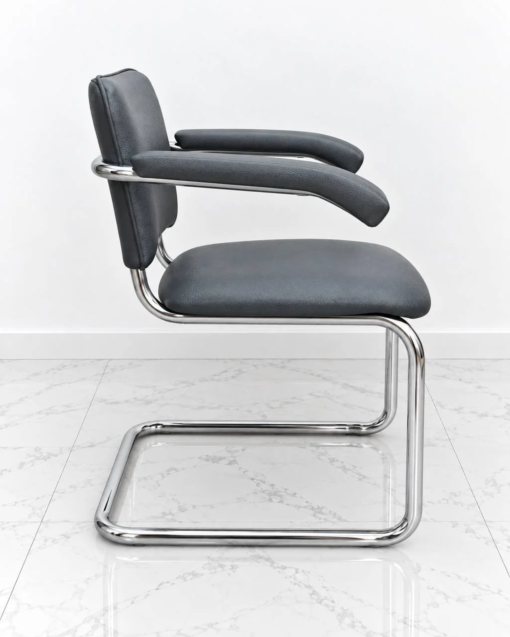 Стілець Nowy Styl Sylwia Arm Chrome Grey к-0105 - Зображення 3